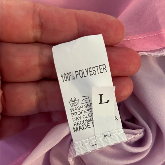 Pink & Yellow Floral Tropical Summer Spring Flowy Vacation Maxi Skirt Skirt L - Picture 6 of 6